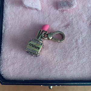 Juicy Couture Gold Lipstick Charm